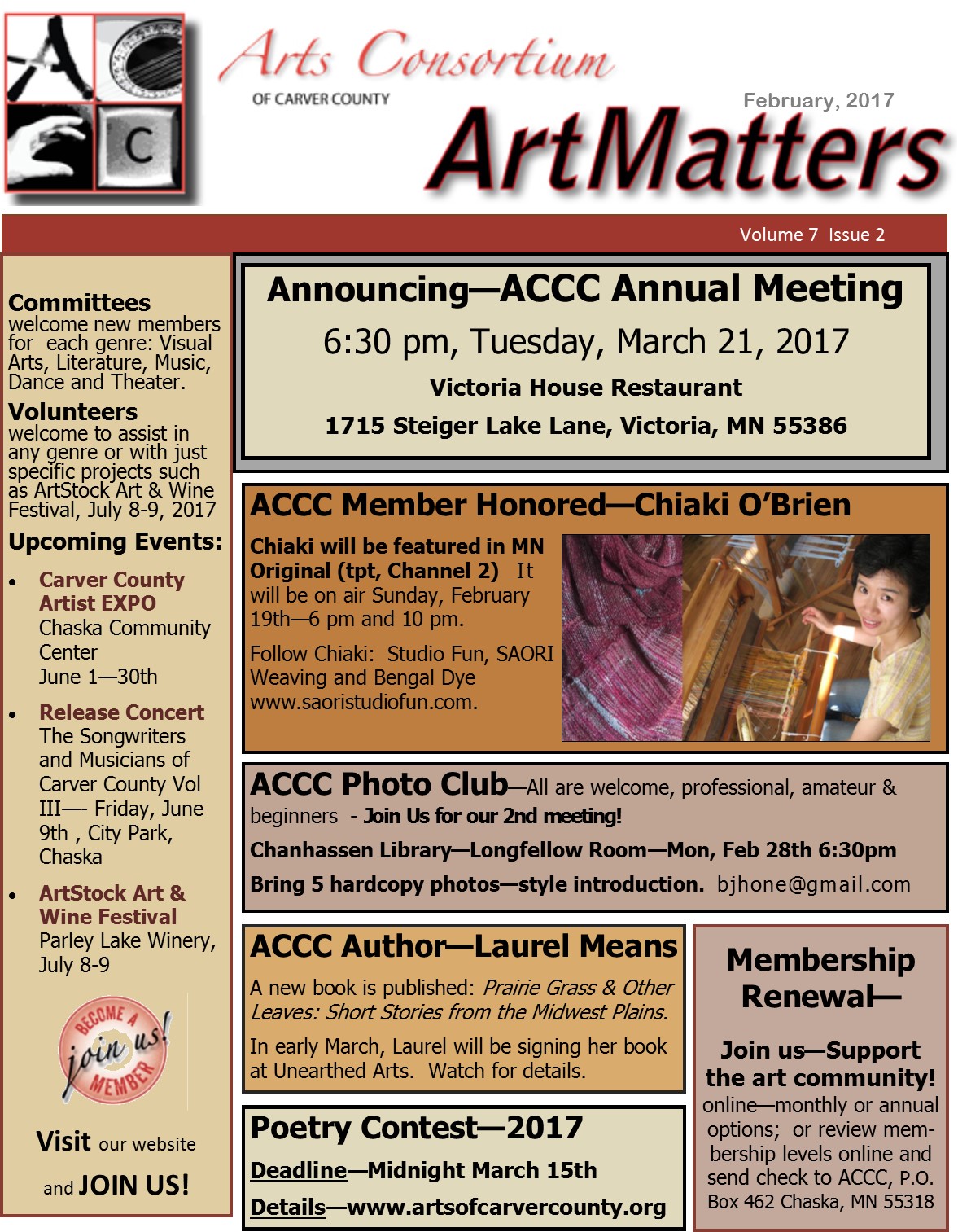 ArtMatters ACCC Newsletter