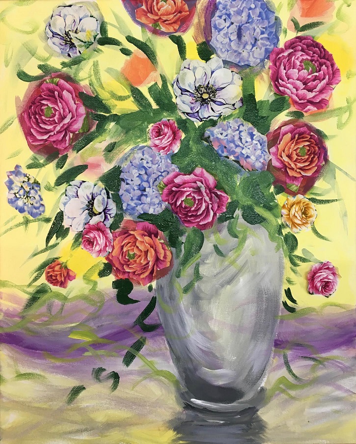 Flower Painting Class Suzanne Thiesfeld
