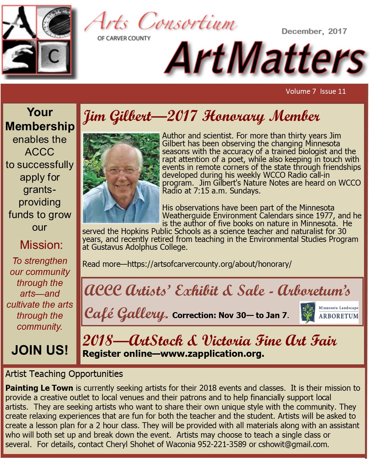 ArtMatters Newsletter