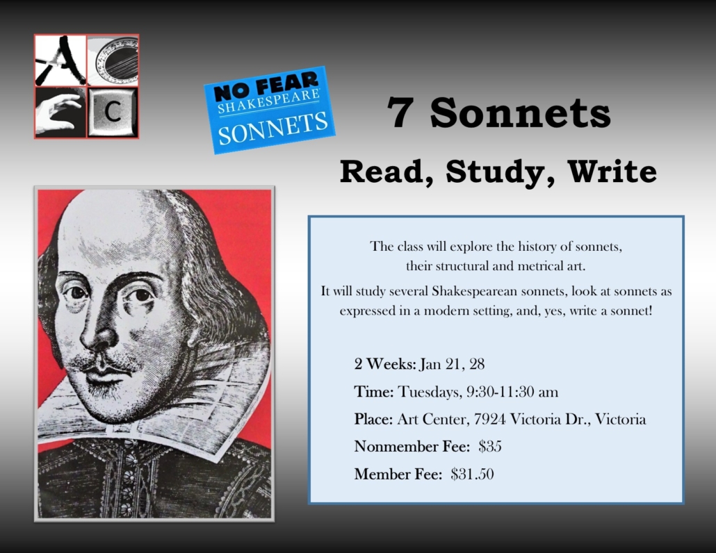 Shakespeare - 7 Sonnet Flyer